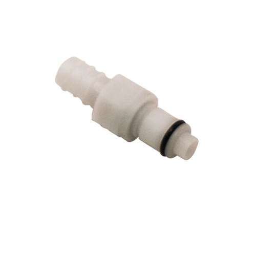 Quick Release Male, Barbed 9.5mm + Shut-off (6.4mm ID)